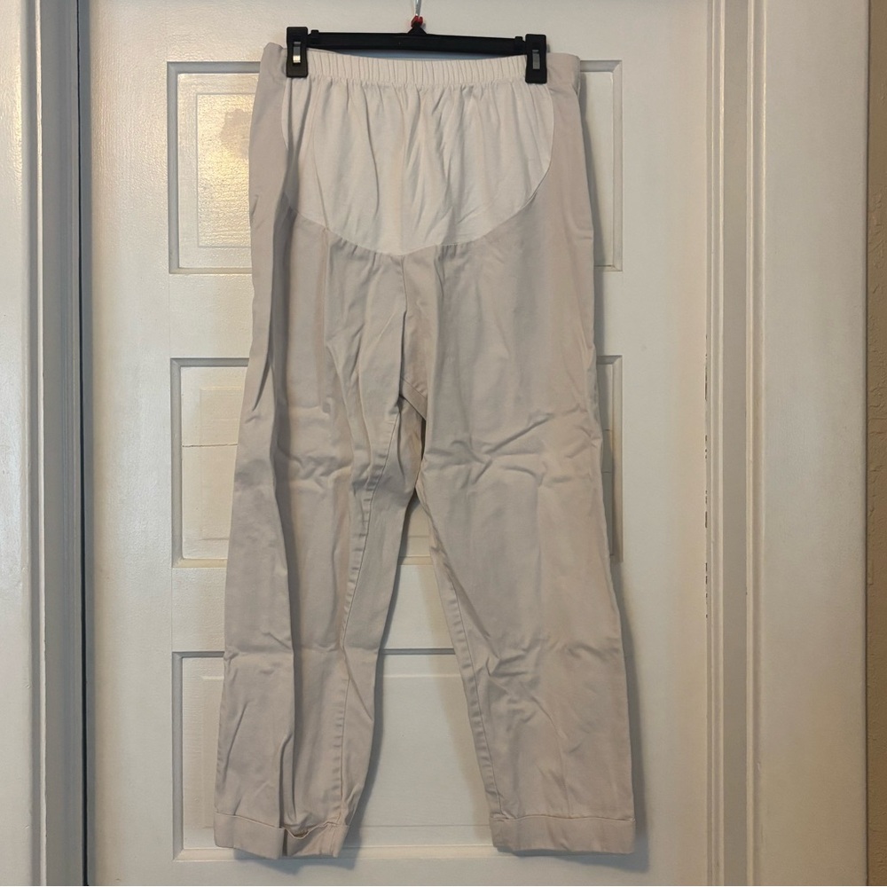 Take Nine Beige Casual Maternity Pants